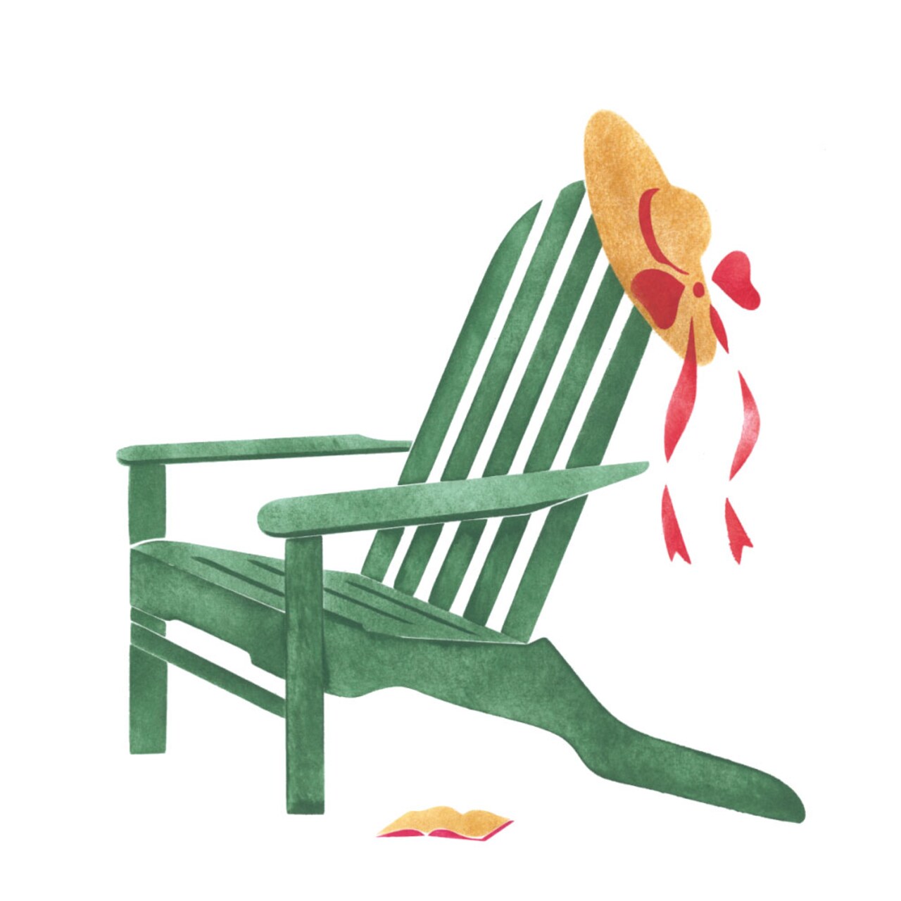 Large Adirondack Chair with Hat Wall Stencil | 596A by Designer Stencils | Outdoor Stencils | Reusable Art Craft Stencils for Painting on Walls, Canvas, Wood | Reusable Plastic Paint Stencil for Home Makeover | Easy to Use & Clean Art Stencil